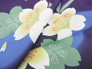  flat peace shop 2# summer thing fine pattern * yukata combined use red-blossomed plum tree woven Mai Sakura ... kimono DAAC5554op