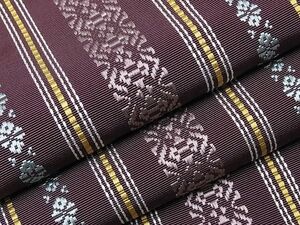  flat peace shop 1# genuine . front Hakata woven hanhaba obi . on pattern Inoue silk woven quality product proof paper attaching excellent article CAAB9877hy