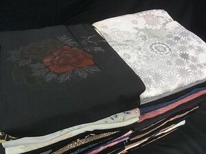 平和屋-こころ店■羽織 まとめて 50点 人物 花柄 寿光織 駒刺繍 金彩 金銀糸 など 着用可能多数 未使用品あり すべて正絹 hi1584