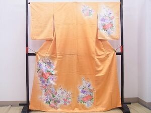 平和屋野田店■訪問着　正倉院花文　暈し染め　金彩　高島屋扱い　逸品　BAAD6653xi