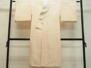 平和屋1■上質な長襦袢　袷　桐花地紋　半衿刺繍　逸品　CAAB5141vf