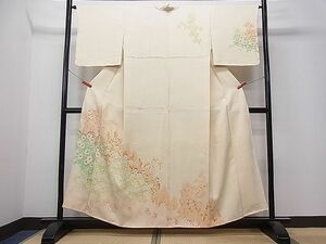 平和屋1■訪問着　草花文　暈し染め　逸品　未使用　CAAD2431ua