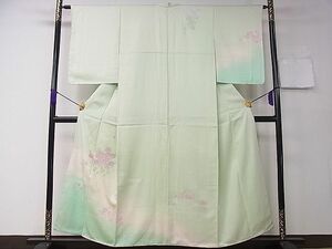 平和屋1■訪問着　草花文　暈し染め　金彩　やまと謹製　逸品　未使用　CAAD3175ng