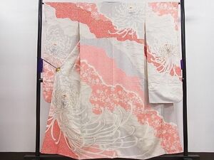  flat peace shop 1# gorgeous long-sleeved kimono piece embroidery .. gold paint excellent article CAAD0132fb