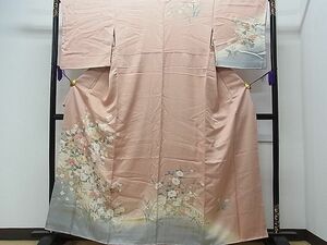 平和屋1■訪問着　枝花文　暈し染め　金彩　逸品　CAAB7806ch