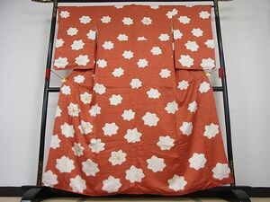 平和屋野田店■訪問着　絞り　刺繍　楓文　着丈159.5cm　裄丈65cm　正絹　逸品 A-ja2397