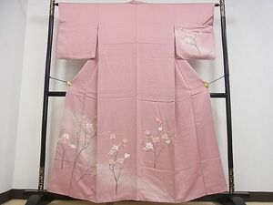 平和屋野田店■訪問着　京友禅　枝花　暈し染め　逸品　fe3218