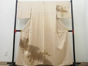 平和屋野田店■訪問着　秋草文　暈し染め　金彩　逸品　n-wb1577