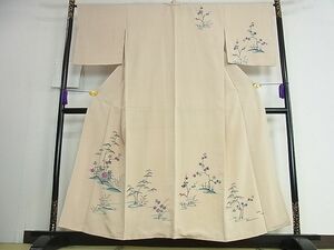 平和屋野田店■訪問着　駒刺繍　流水吉祥花文　金糸　逸品　cm2016