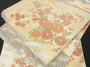 平和屋野田店■佐賀錦　六通柄袋帯　九百錦　花宴の舞　金糸　逸品　sf0707