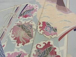 平和屋野田店■訪問着　吉祥几帳花文　金彩　逸品　fe2846