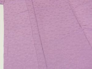 平和屋野田店■上質な色無地　舞花地紋　浅紫色　逸品　rt3900