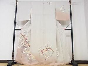 平和屋野田店■訪問着　流水吉祥花文　暈し染め　逸品　DAAA6004ya