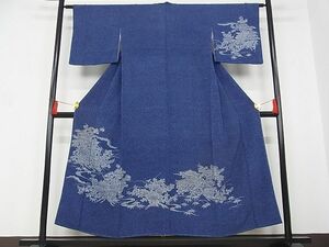 平和屋野田店■訪問着　流水風景花文　着丈150cm　裄丈62.5cm　正絹　逸品　未使用　B-wt9370