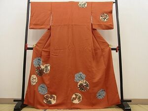 平和屋野田店■訪問着　刺繍　立波花文　金彩　逸品　n-ne1850