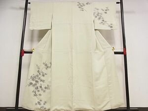 平和屋野田店■訪問着　手描き　楓文　着丈151.5cm　裄丈62cm　正絹　逸品　B-ph3935