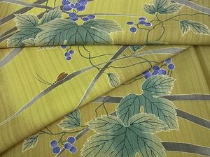  flat peace shop 2# summer thing fine pattern * yukata combined use summer insect .. ivy. leaf writing ... kimono DAAD9137wb