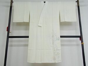 平和屋-こころ店■長襦袢　袷　手描き　草花文　さが美扱い　正絹　逸品　未使用　AAAF2899Aja