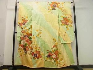 平和屋2■豪華振袖　駒刺繍　飾花文　金彩　逸品　DAAD7040ud