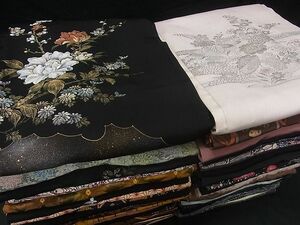 平和屋-こころ店■羽織 まとめて 50点 蝶 風景 松竹梅 花柄 七宝 絞り 刺繍 金銀糸 など 着用可能多数 未使用品あり すべて正絹 hi1633