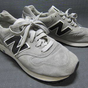 観賞用 USA製 newbalance ニューバランス 1400 M1400G スニーカー 27.5cm グレー S2405B②の画像2