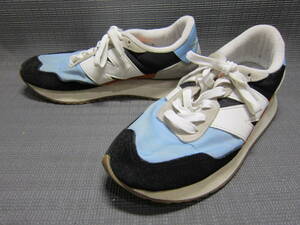 newbalance ニューバランス 237　MS237EB　スニーカー　24.5cm　水色×黒　S2405B②