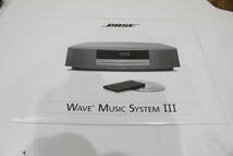 TH04309　Bose　Wave　music　systemⅢ　CDプレーヤー　ラジオ　通電確認済　難あり　現状品_画像8