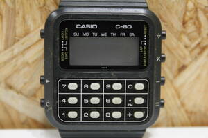 TH05216　CASIO　C-80　カリキュレーター　腕時計　現状品