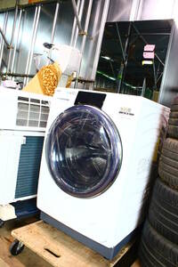 KH05165 AQUA AQW-DX12N ドラム式洗濯乾燥機 動作品 2022年製 取説有 中古 現状品