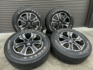 バリ山 215/65R16 109/107R ナスカー 16インチ 6.5j +38 ホワイトレター CRIMSON クリムソン BARBERO C082 ハイエース 群馬 藤岡