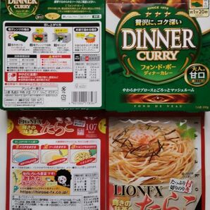 フォンドボーディカレー甘口ハウス食品たらこパスタソース　エスビー　レトルトカレー