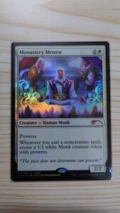 MTG「僧院の導師/Monastery Mentor」FOIL 英版 ジャッジプロモ J19