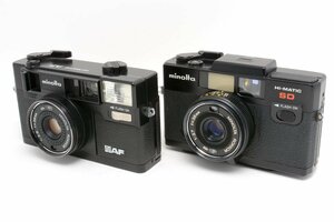 【2台まとめ】MINOLTA ミノルタ HI-MATIC AF/ SD MINOLTA ROKKOR 38mm F2.7 #40834170