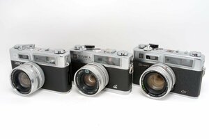 【外観綺麗3台まとめ/シャッターOK】YASHICA ヤシカ ELECTRO 35/35GL/35GS シルバー 3台セット #382446454646