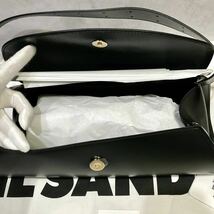 新品正規品 定価26万円 JIL SANDER 24SS CANNOLO GRANDE ジルサンダー カンノーロ グランデ ショルダーバッグ ブラック/ゴールド _画像8