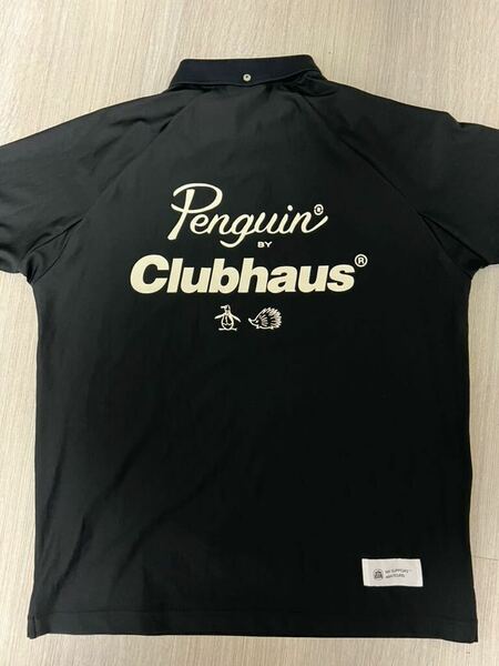 CLUBHAUS × Penguin by Munsingwear ポロシャツブラック 半袖 黒