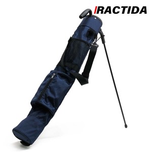 (日本正規品) ラクティダ セルフスタンドクラブケース ゴルフバッグ ネイビー ショルダーストラップ付属 軽量約1kg RACTIDA GOLF