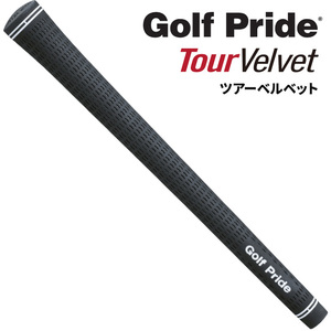 GOLFPRIDE (ゴルフプライド) ツアーベルベットラバー バックライン有 VTM ブラック M58X