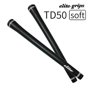 (日本正規品)エリートグリップ ツアードミネーター TD50 ソフト ゴルフグリップ ブラックカラー バックラインなし elite grip GOLF