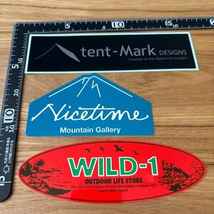 アウトドア キャンプ ステッカー テンマクデザイン ワイルド1 nicetime WILD-1 tent-mark