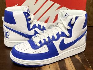 23年製 NIKE TERMINATOR HIGH ナイキ ターミネーター 【FN6836-100】WHITE GAME ROYAL ホワイト ゲーム ロイヤル 青×白 天然皮革 US7.5 