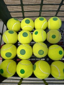 テニス　グリーンボール　計16球