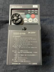 三菱MITSUBISHI インバータ　FR-D720-0.4K AC200V 
