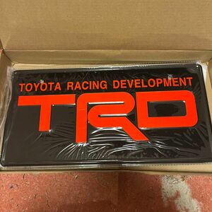 TRD ナンバープレート　ライセンスプレート 