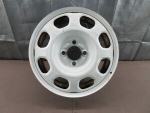 ☆送料無料☆（2） ハスラー純正ホイール　ホワイト　白　15×4.5J　4H/100　ハブ径54mm　1本