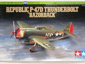 スポット品!! タミヤ P-47D サンダーボルト レイザーバック 1/72 アメリカ