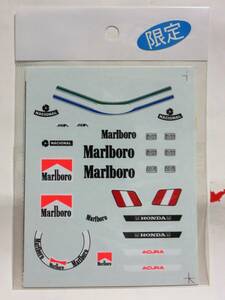 ※限定品!! メーカー等不明 マールボロ/Marlboro ホンダ NACIONAL デカール スタジオ27/STUDIO27か？