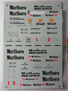 スタジオ27 マルボロ グッドイヤー ホンダなど デカール マクラーレン マールボロ/Marlboro /STUDIO27 ※一部使用済み・ジャンク扱い！！