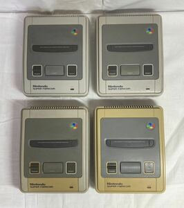  junk nintendo NINTENDO Super Famicom body only 4 pcs. set accessory none, operation not yet verification 