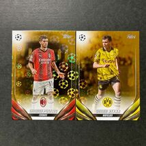 2023/24 Topps UEFA Club Competitions Christian Pulisic Giovanni Reyna Starball Parallel_画像1